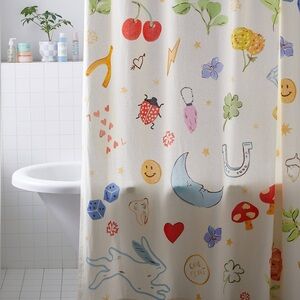 Urban Outfitters Lucky Charms Shower Curtain 72” x 72”